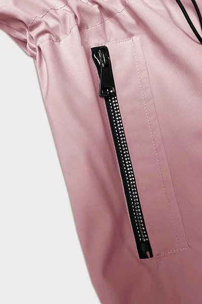 Růžová bunda pro ženy s kapucí S'West