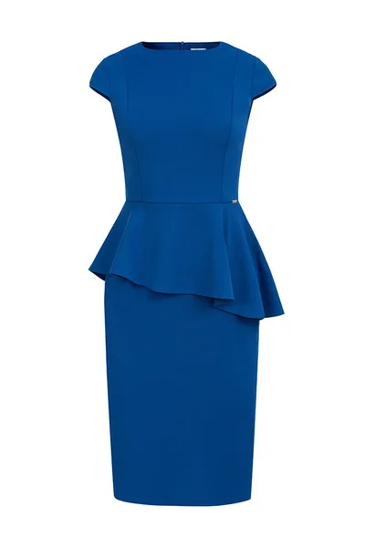 Elegantní dámské midi šaty v chrpové barvě s volánkem 7 model 38833