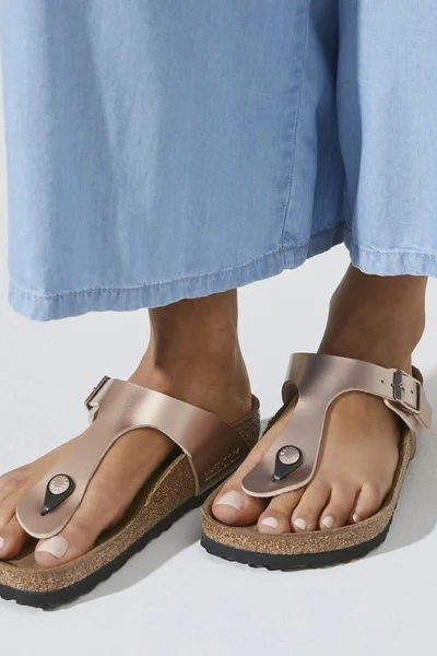 Dámské žabky Gizeh Hnědo-Béžové - Birkenstock