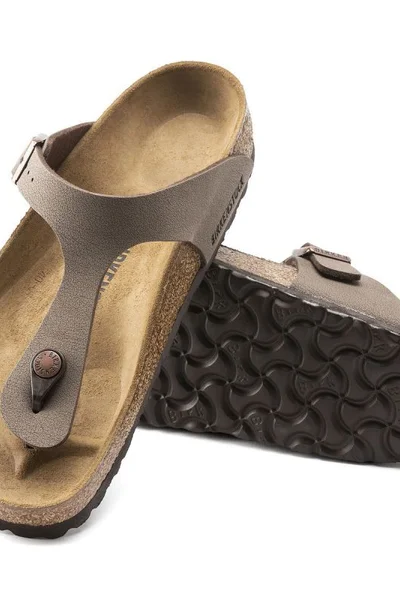 Módní žabky Birkenstock GIZEH s metalickým leskem