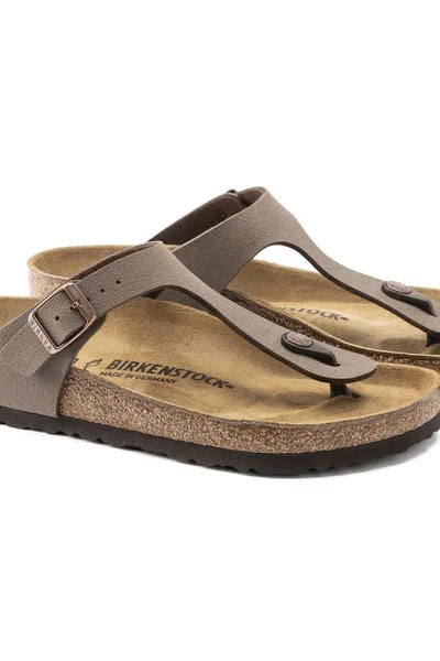 Módní žabky Birkenstock GIZEH s metalickým leskem