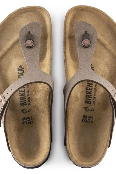 Módní žabky Birkenstock GIZEH s metalickým leskem