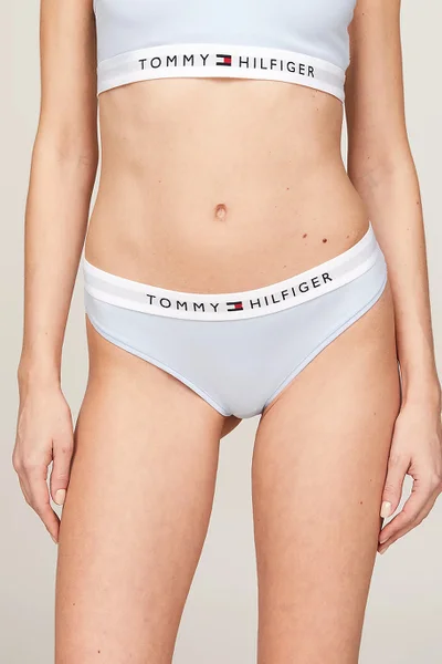 Dámské tanga modré - Tommy Hilfiger Klasik