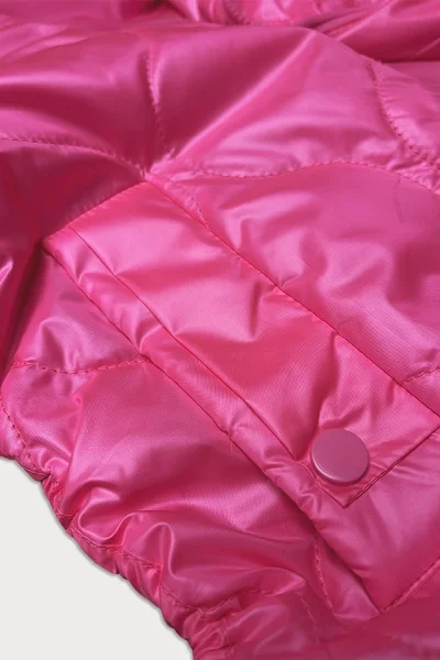 Růžová bunda s kapucí a stahovacími šňůrkami S'West