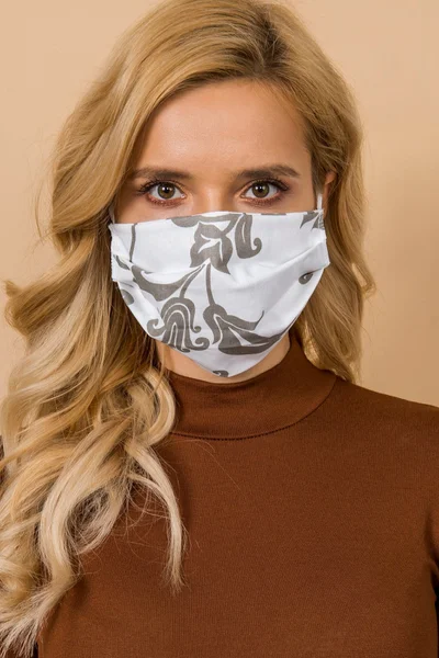 Ochranná maska KW MO 806C69 bílá šedá FPrice