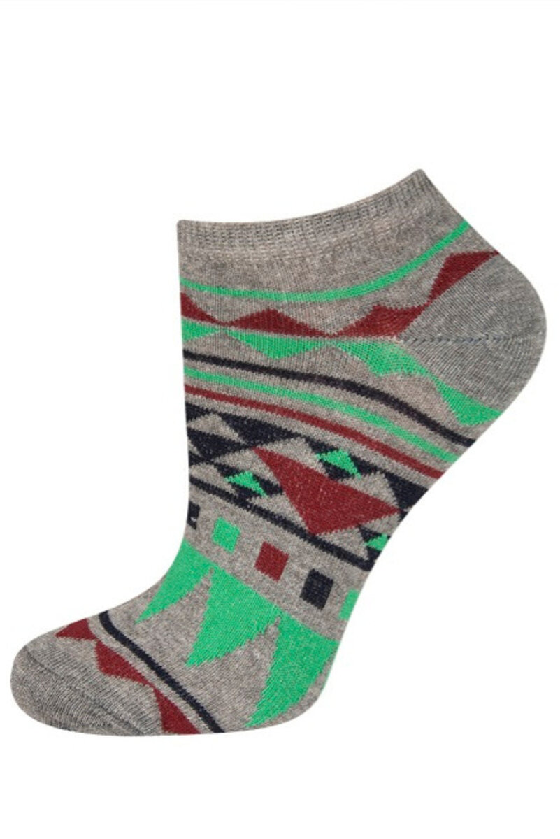 Ponožky s barevnými vzory Soxo, šedozelená 35-40 i170_74989I.63