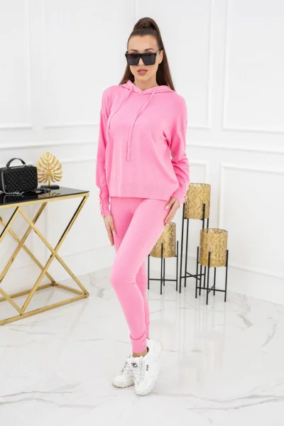 Kim Pearl Buttons pletená souprava 15V20 Pink - Vittoria Ventini