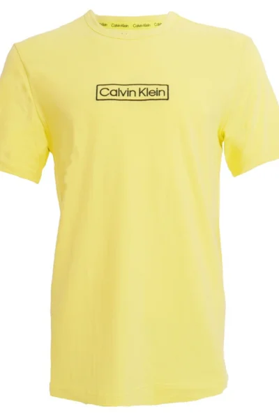 Pánské triko s krátkým rukávem WY89M ZJB žlutá - Calvin Klein