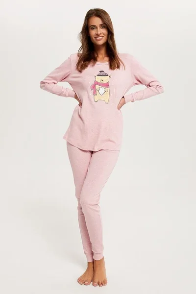 Pyžamo pro ženy Baula růžové s medvědem Italian Fashion