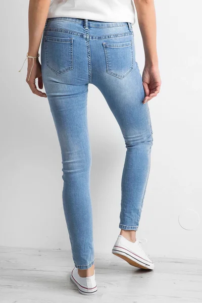 Modré dámské džíny regular FPrice
