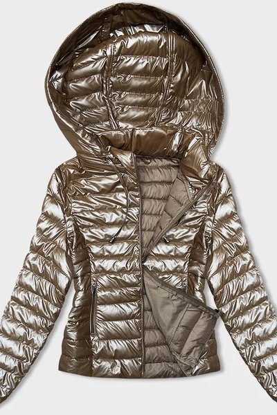 Teplá bunda pro ženy s odnímatelnou kapucí J.STYLE
