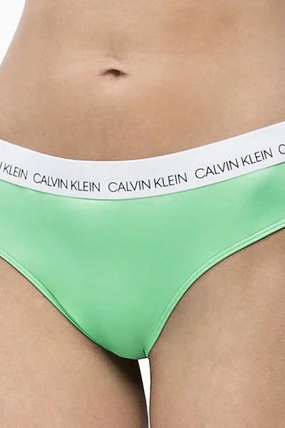 Dámský spodní díl plavek YG13 zelená - Calvin Klein