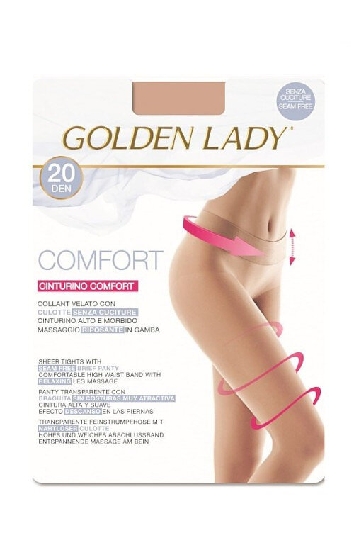 Dámské punčochové kalhoty Golden Lady Comfort 841TL den, nero/černá 5-XL i384_30073223