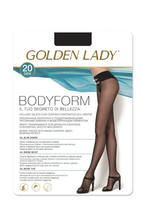 Dámské punčochové kalhoty Golden Lady Bodyform WIEZY1 den, nero/černá 2-S i384_85398790