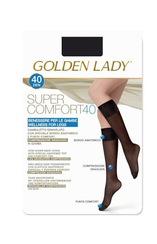 Dámské podkolenky Golden Lady Super Comfort 16C1N6 den, nero/černá 1/2-S/M i384_32580338