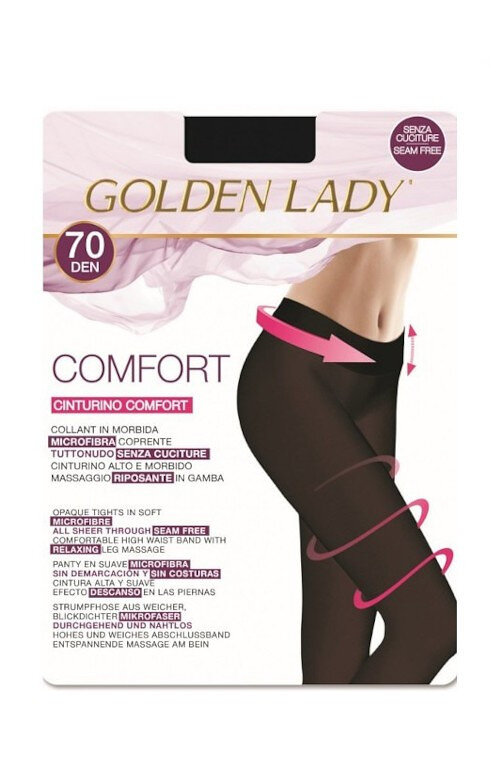 Dámské punčochové kalhoty Golden Lady Comfort 9MVF4 den, nero/černá 4-L i384_63044016