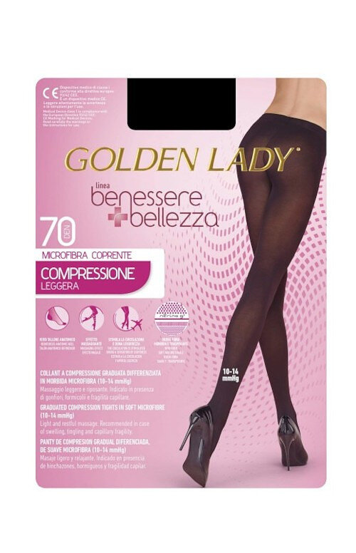 Dámské punčochové kalhoty Golden Lady Benessere NO9D den, nero/černá 2-S i384_12001312