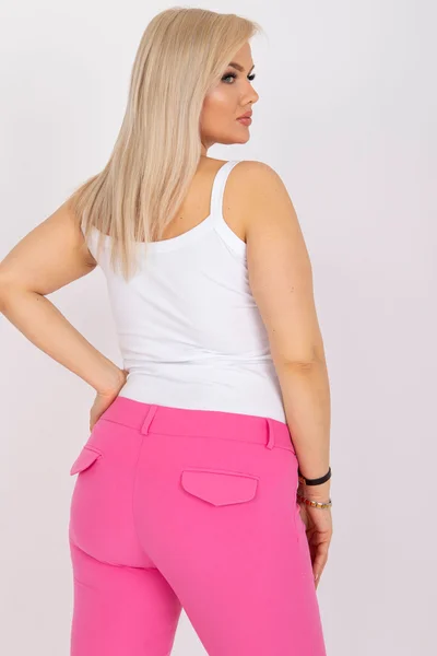 Bílý dámský top Plus Size FPrice