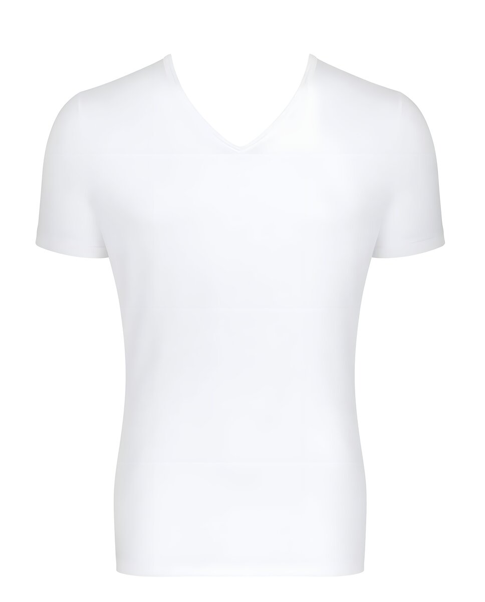 Pánské tílko GO Shirt V-Neck Slim Fit - WHITE - bílé PALW - Sloggi, WHITE S i343_10205189-0003-S