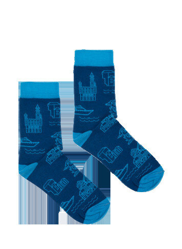 Vzorované dámské ponožky Gemini Gdansk, modro-černá 36-41 i10_P61501_1:854_2:598_