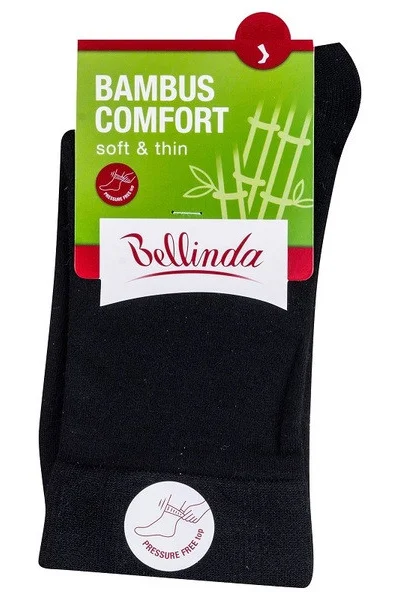 Dámské bambusové ponožky BAMBUS LADIES COMFORT SOCKS - BELLINDA - černá