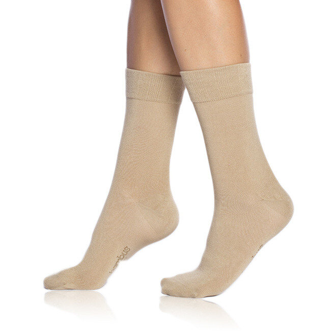 Dámské bambusové ponožky BAMBUS LADIES COMFORT SOCKS - BELLINDA - béžová, 35 - 38 i454_BE496862-615-38