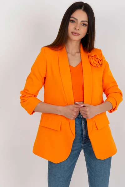 Oranžové dámské sako FPrice Fluor oranžová