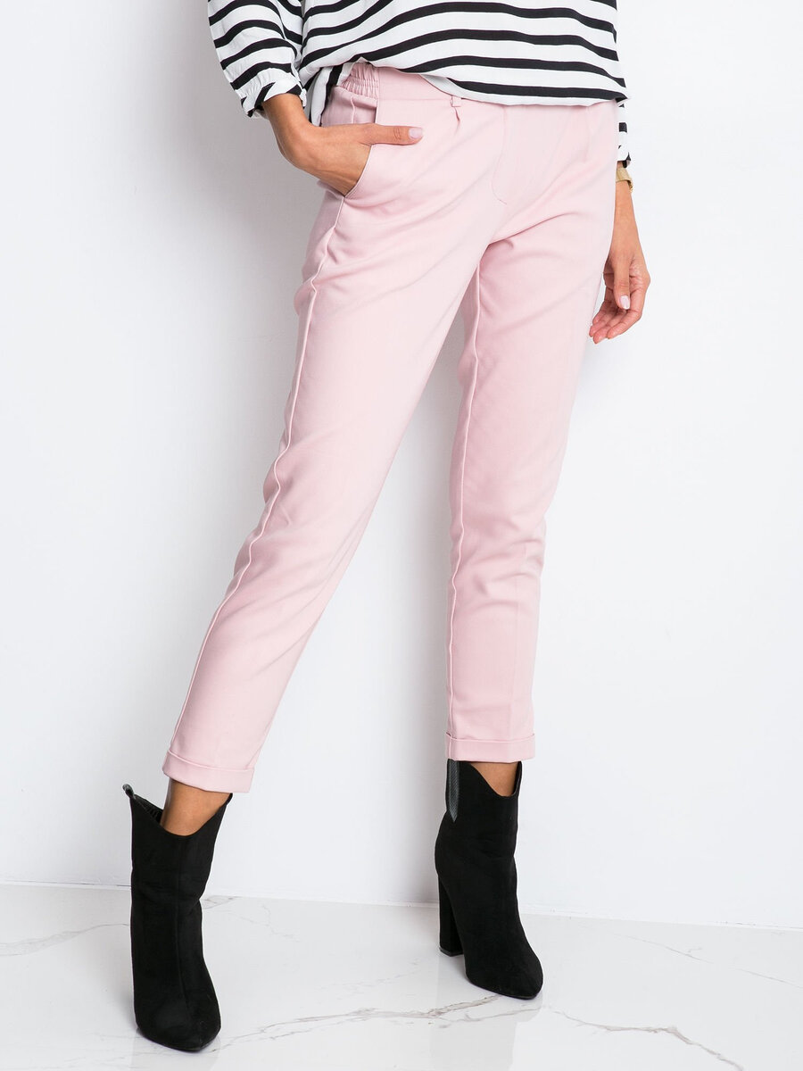 Dámské kalhoty 585182 - RUE PARIS FPrice, růžova M-38 i10_P51402_1:9_2:252_