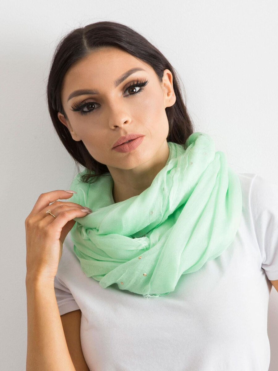 Zářivě zelený šátek s kamínky FPrice, jedna velikost i523_2016101956823