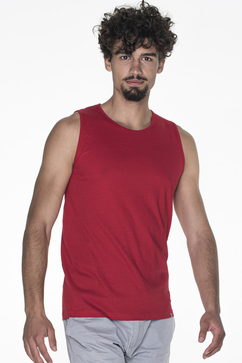 Pánské tričko bez rukávů M SHORT Q099 - PROMOSTARS, Červená M i170_21340-30-M