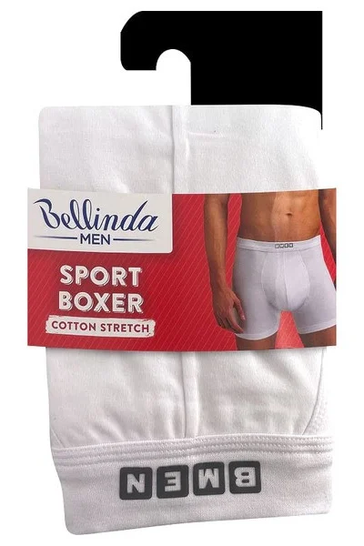 Pánské sportovní boxerky SPORT BOXER - BELLINDA - bílá