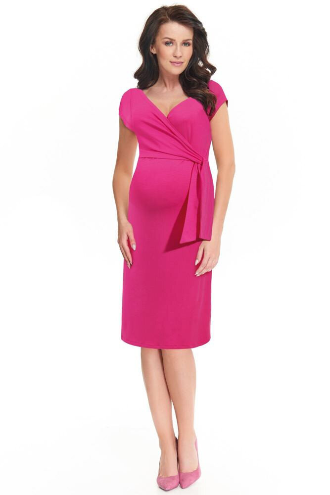 Dámské těhotenské šaty Janisa - Italian Fashion, tmavě růžová XL i10_P49477_1:497_2:93_