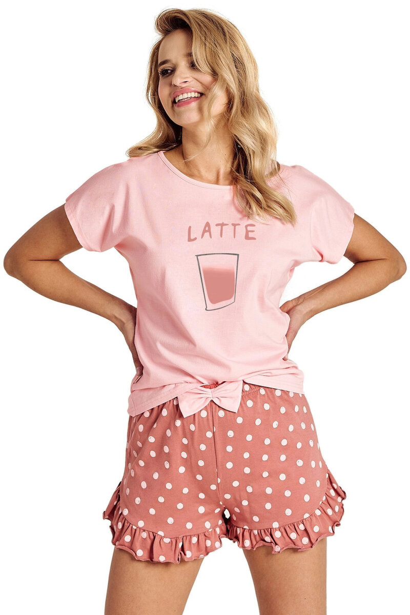 Růžové pyžamo pro ženy Frankie od Taro, Růžová L i41_9999949375_2:růžová_3:L_