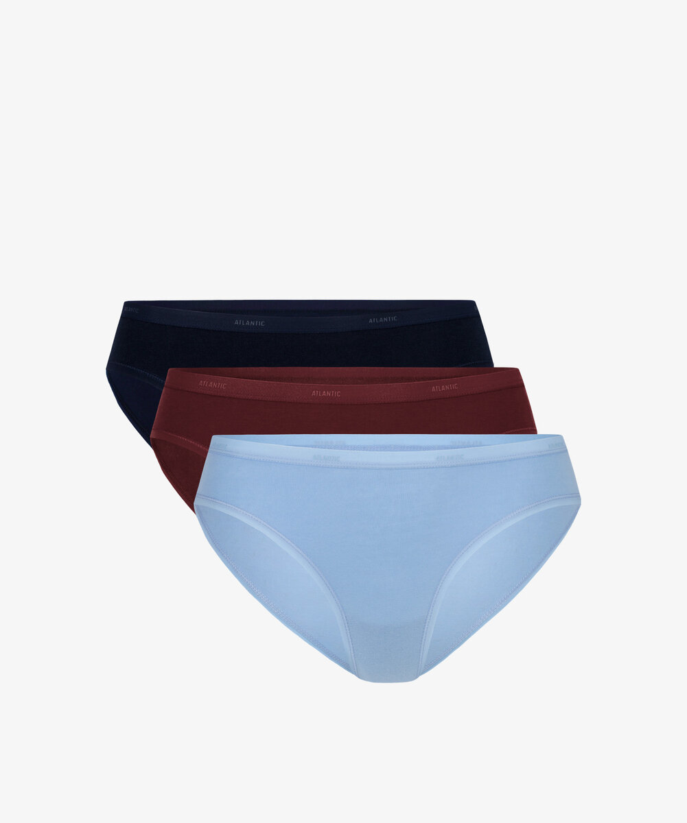 Kompresní dámské bikiny kalhotky Atlantic 3Pack v trend barvách, L i646_2738077