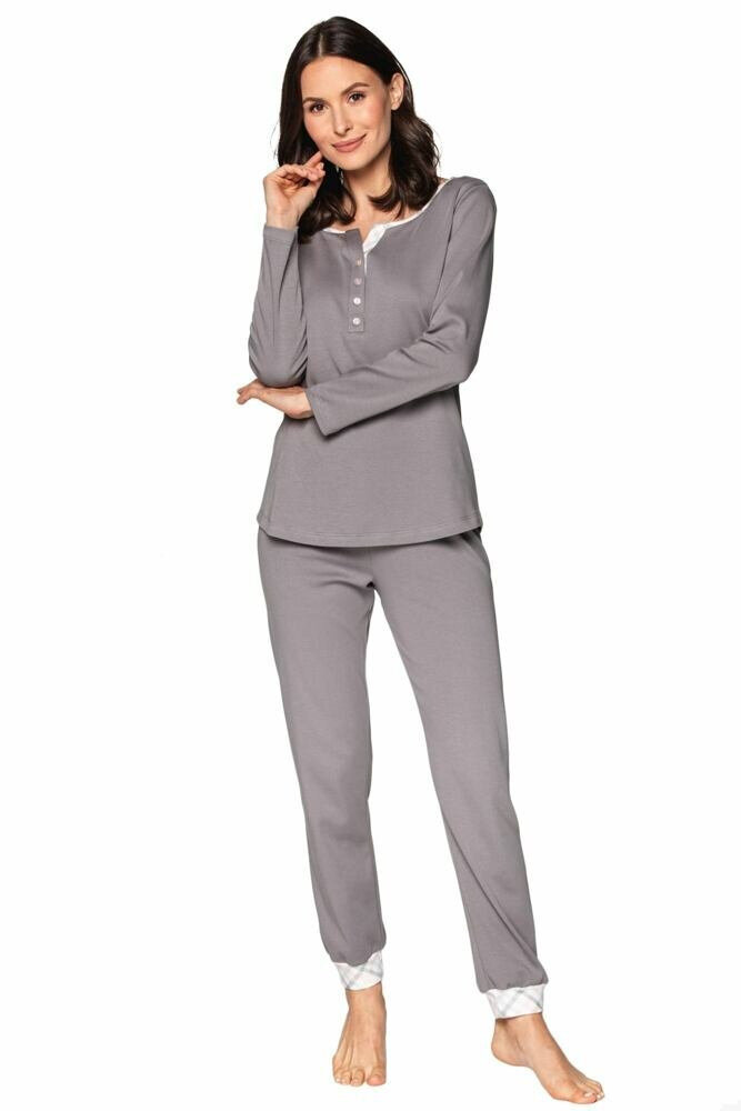 Luxusní pyžamo pro ženy Debora šedé Cana, šedá 3XL i43_71789_2:šedá_3:3XL_