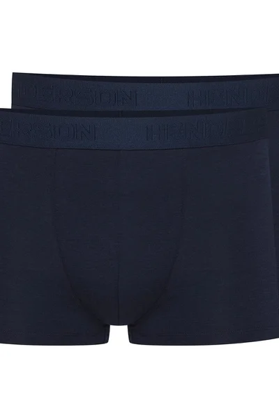 Tmavě modré pánské boxerky 2 pack - Henderson