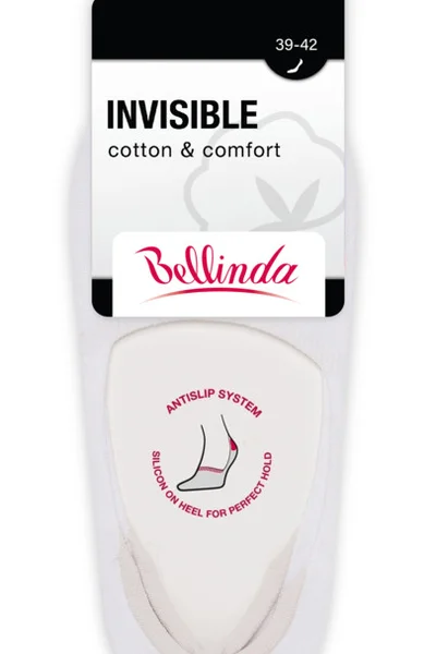 Dámské neviditelné ponožky vhodné do sneaker bot INVISIBLE SOCKS - BELLINDA - bílá