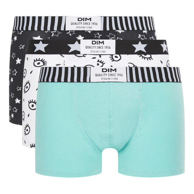 Pánské módní boxerky 3 ks DIM VIBES BOXER 3x - DIM - bílá, XXL i454_DI000C6D-AA6-XXL