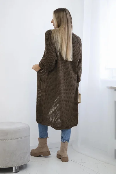 Ažur Cardigan s Kapsami - Stylový a Univerzální Kousek K-Fashion