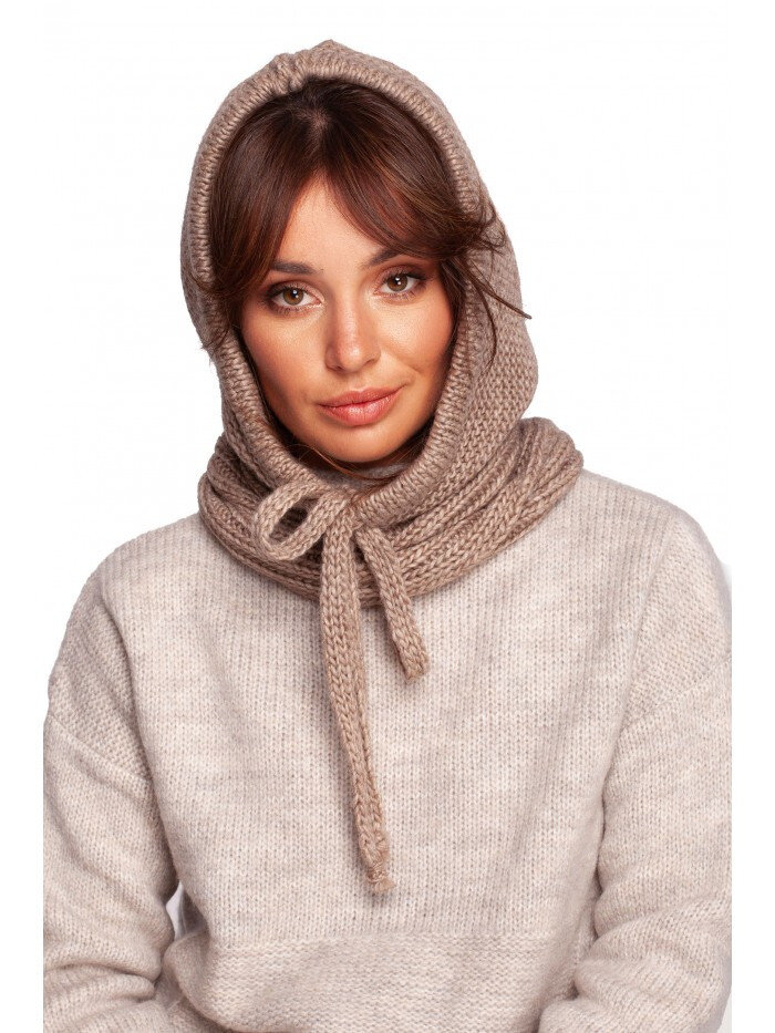 Zimní dámská pletená kukla - Béžová značky BeWear, UNI i10_P67614_2:443_