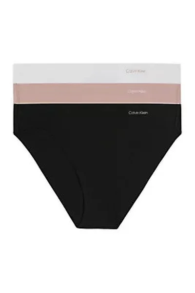 Dámské kalhotky 3 PACK BIKINY (MID-RISE)  Calvin Klein (3 ks)