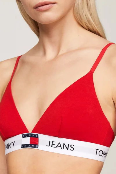 Komfortní červená podprsenka Close to Body - Tommy Hilfiger