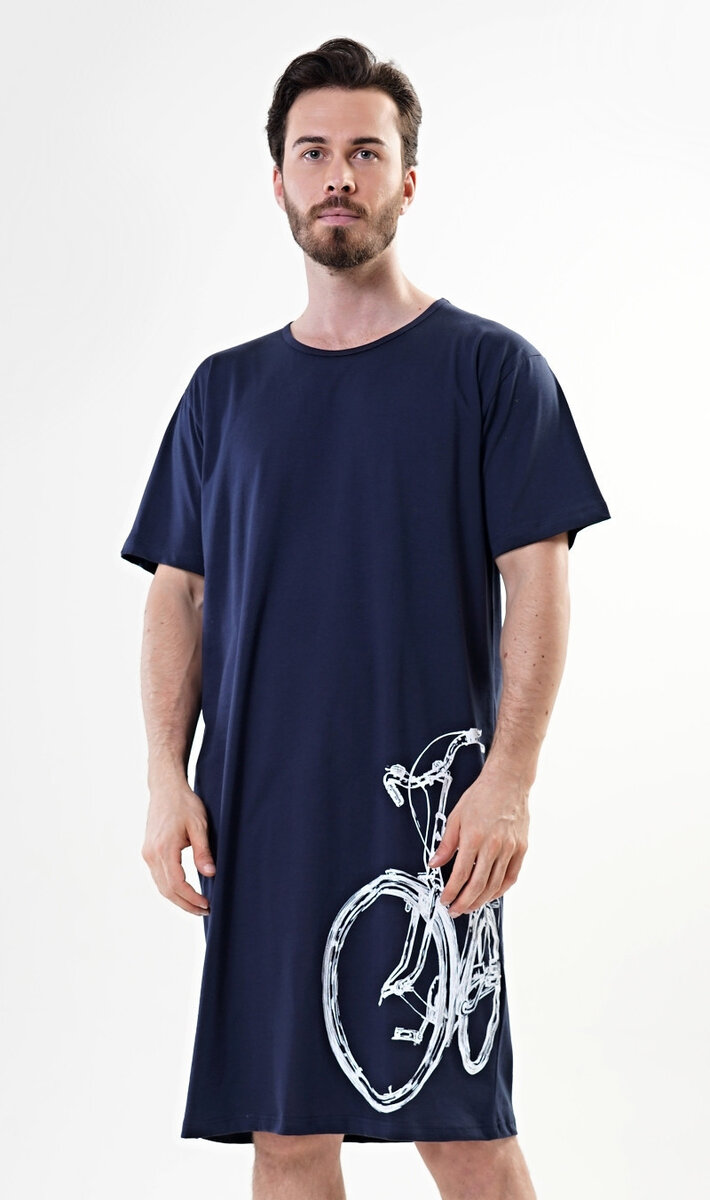 Košile s krátkým rukávem pro cyklisty Bicykl modrá, L i10_P67633_2:90_