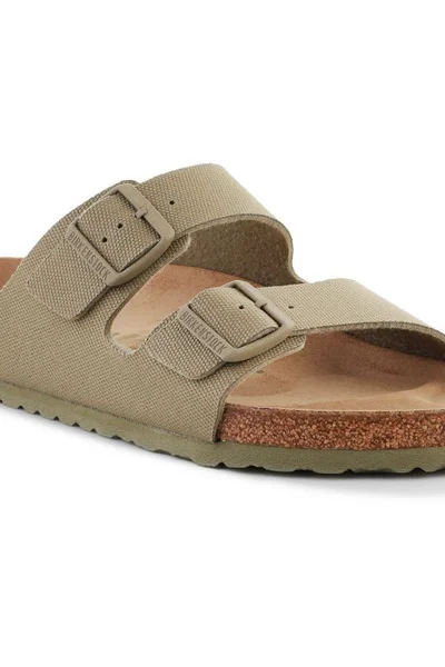 Birkenstock Pánské Vegan Žabky Canvas Khaki