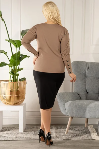 Karko Elegance dámská halenka Aida plus size