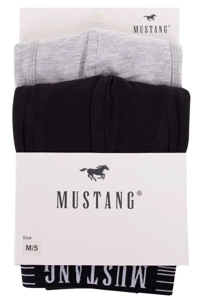 Pánské slipy Mustang černošedé 2pack