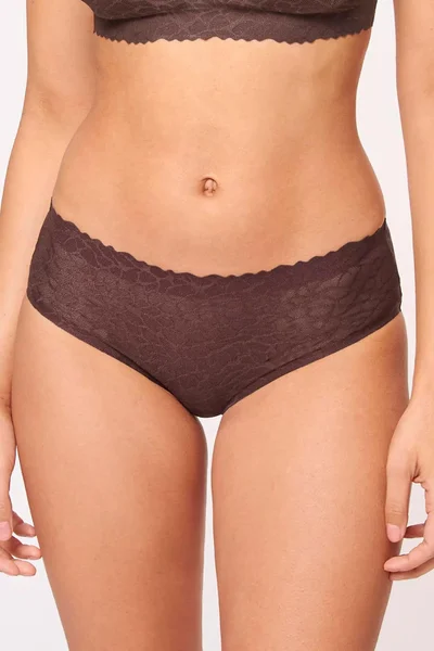 Dámské bokové kalhotky Zero Feel Lace 2NF3IE Hipster - EBONY BROWN - hnědá 849 - Sloggi