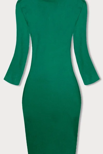 Zelené žebrované šaty Rue Paris