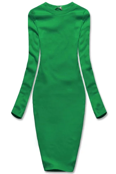 Zelené žebrované šaty Rue Paris