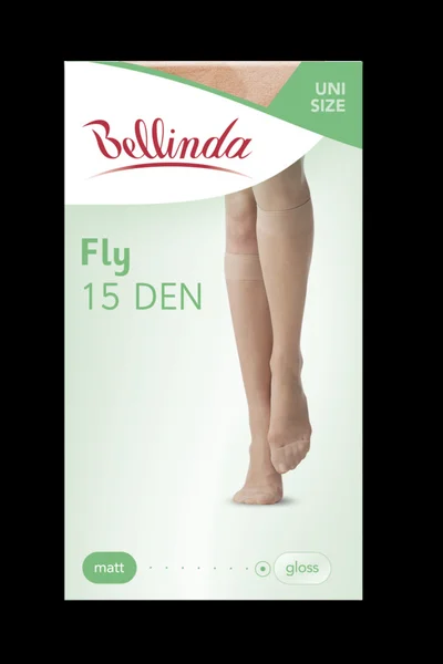 Silonkové podkolenky FLY KNEE HIGHS 78E DEN - BELLINDA - černá